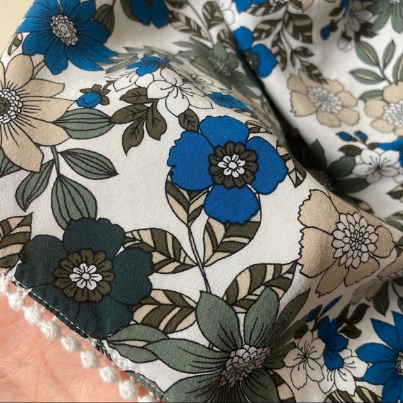 Loft Beach Blue Floral Halter Neck Romper - Picture 4 of 7